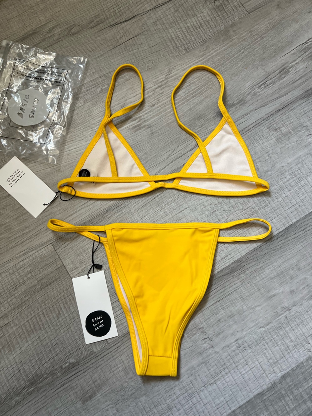 NEW BASIC SWIM La Premiere Swim Set Yellow - Picture 10 of 16